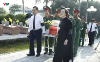 Truy điệu và an táng 9 hài cốt liệt sĩ quân tình nguyện Việt Nam hy sinh tại Lào