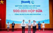 Vinamilk trao tặng 500.000 hộp sữa cho trẻ em nhân kỷ niệm 50 năm thành lập