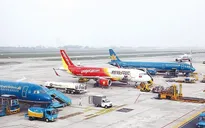 Nhiều chuyến bay tại Nội Bài tạm dừng hoạt động do diều thả gần sân bay