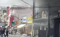 Cháy lớn tại cửa hàng kinh doanh văn phòng phẩm
