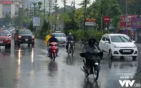 Nhiều khu vực mưa dông, có nơi trên 80mm, nguy cơ lũ quét, sạt lở đất
