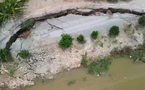 Tây Ninh: Sạt lở bờ kênh, đê bao đe dọa an toàn người dân