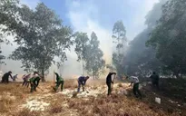 Liên tiếp xảy ra cháy rừng ở Quảng Trị, cán bộ, chiến sĩ phối hợp với nhân dân tích cực dập lửa