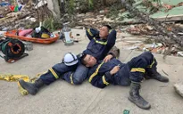 Khoảnh khắc nghỉ ngơi của Đội Cứu nạn, cứu hộ Việt Nam tại Venezuela