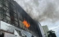 Hà Nội: Cháy nhà trên phố Trần Phú (Hà Đông)