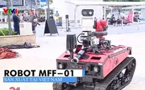Robot "Made in Vietnam" cùng UAV tham gia diễn tập chữa cháy
