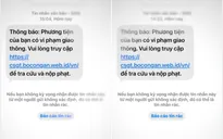 Cảnh giác trước chiêu trò lừa đảo "phạt nguội" qua tin nhắn SMS