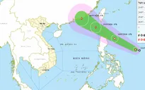 Vùng áp thấp đã mạnh lên thành áp thấp nhiệt đới