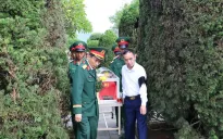 Điện Biên truy điệu, an táng 2 hài cốt liệt sĩ tìm thấy trên đỉnh đèo Pha Đin