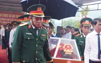 Truy điệu và an táng hài cốt liệt sĩ được tìm thấy tại hang Đá Sập
