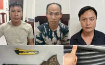 Bắt 3 đối tượng trộm gần 300 triệu đồng dây cáp điện của doanh nghiệp