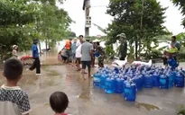 Nước sạch đến với cụm dân cư bị cô lập do mưa lũ ở Bắc Ninh