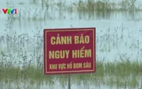 Cảnh báo nguy cơ sụp hố bom mìn còn sót lại ở hồ Trị An