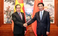 Chủ tịch Quốc hội Trần Thanh Mẫn hội kiến Chủ tịch Chính hiệp Toàn quốc Trung Quốc