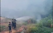 Phú Thọ triển khai biện pháp ngăn cháy lan tại bãi rác tạm Núi Bông