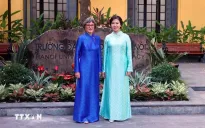 Phu nhân Tổng Bí thư, Chủ tịch nước Tô Lâm và Phu nhân Tổng thống Thụy Sĩ thăm Trường Đại học Dược Hà Nội