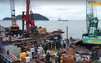 Cà Mau dồn lực thi công đường vượt biển ra đảo Hòn Khoai