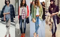 Cá tính với quần jeans rách