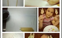 Cùng bé làm kẹo mút hình thỏ ngộ nghĩnh
