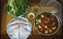 Hấp dẫn lẩu cá diêu hồng