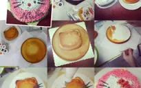 Cùng bé làm bánh gato Hello Kitty