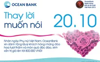 Oceanbank tặng quà độc đáo cho khách hàng nữ dịp 20/10