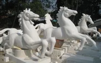 Đường hoa Nguyễn Huệ đang thành hình