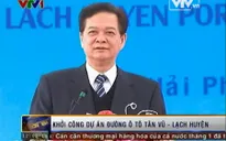 Thủ tướng dự Lễ Khởi công Dự án Đường ô tô Tân Vũ - Lạch Huyện