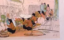 Những hình ảnh quý giá về gánh hàng rong Việt Nam tại Pháp