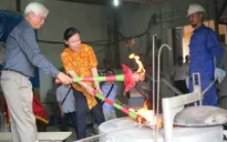 Lễ chập lửa thiêng đúc 60 tượng vàng Thánh Gióng