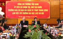 Chủ tịch nước thăm và làm việc với trường Đại học Luật Hà Nội