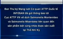 Bột vừng nhão gây dịch Salmonella chưa có ở Việt Nam