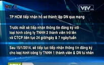 TP.HCM tiếp nhận hồ sơ thành lập doanh nghiệp qua mạng