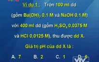 BTKT môn Hóa học: Phương trình ion