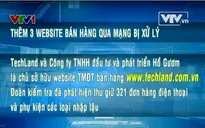 Thêm 3 website bán hàng qua mạng bị xử lý