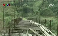 Hà Giang: Cầu treo xuống cấp, ẩn họa khôn lường