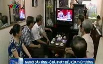 Người dân ủng hộ bài phát biểu của Thủ tướng tại Hội nghị cấp cao ASEAN 24