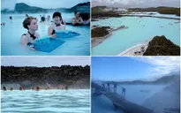 Ngắm khu spa xanh biếc ở Iceland