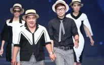“Người mẫu” Hiếu Hiền bò trên sân khấu Ngôi sao thiết kế Việt Nam