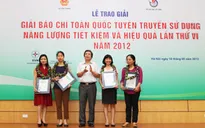 Đài THVN đoạt giải A Giải Báo chí toàn quốc về tiết kiệm năng lượng