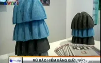 Mũ bảo hiểm làm bằng giấy báo