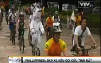 Đạp xe kêu gọi cứu trái đất tại Philippines