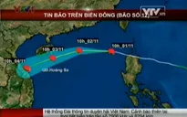 Bão Krosa cách Hoàng Sa 740km về phía Đông Đông Bắc