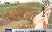 Kiểm tra chất lượng đường ống dẫn nước sạch Sông Đà