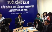 Video TAND TP Hà Nội công khai xin lỗi người bị kết án oan