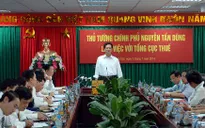 Thủ tướng Nguyễn Tấn Dũng làm việc với Tổng cục thuế