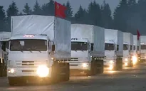 Đoàn xe cứu trợ của Nga tiến về biên giới Ukraine