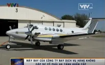 Máy bay của Vasco hạ cánh khẩn cấp khi không có bánh xe