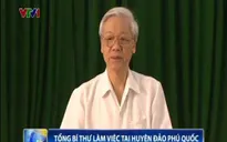 Tổng Bí thư làm việc tại Huyện đảo Phú Quốc