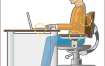 Ngồi đúng tư thế khi sử dụng máy tính